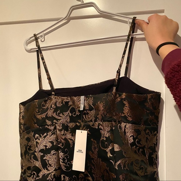 Urban Outfitters Black & Gold Strappy Mini Dress🖤 - Picture 4 of 6